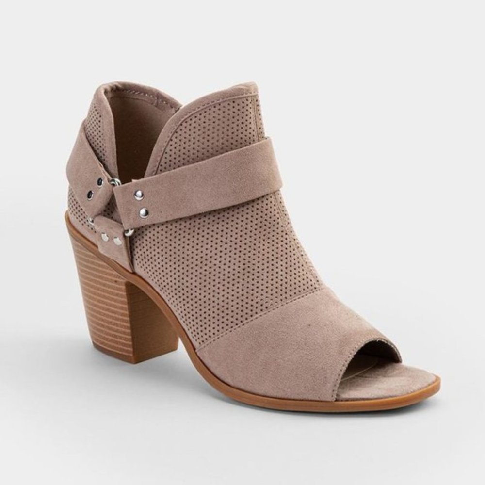 Fergalicious Augustine Peep Toe Ankle Boots Sz 8.5